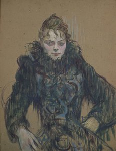 Mujer con Boa Negra, 1892